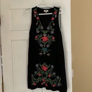 Umgee black embroidered summer dress
